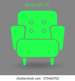 comfortable armchair vector illustration