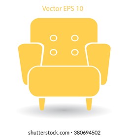comfortable armchair vector illustration