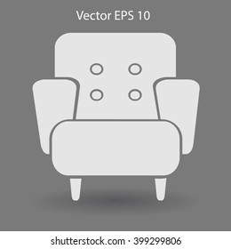 comfortable armchair vector illustration