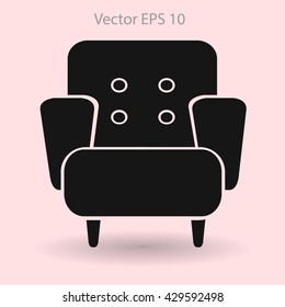 comfortable armchair vector illustration