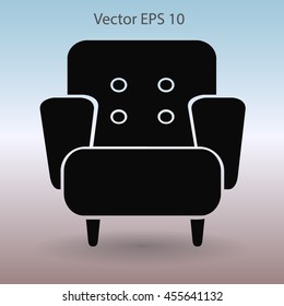 comfortable armchair vector illustration