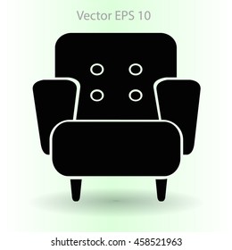 comfortable armchair vector illustration