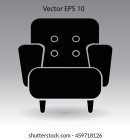 comfortable armchair vector illustration