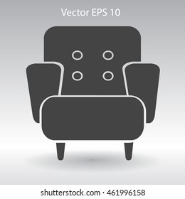 comfortable armchair vector illustration