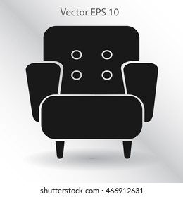 comfortable armchair vector illustration