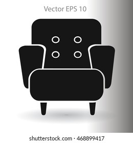 comfortable armchair vector illustration