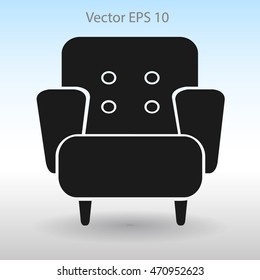 comfortable armchair vector illustration