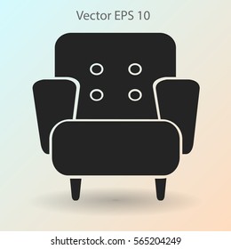 comfortable armchair vector illustration