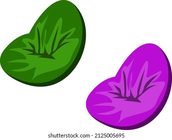 Comfortable beanbag, illustration, vector on a white background.