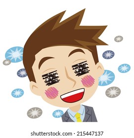 Comfortable businessman