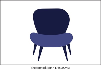 Comfortable chair background. Modern illustration slider site page. Vector image design. Comfortable home chair web banner. The concept of comfortable chairs to relax after a hard day at work.