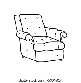 comfortable chair doodle