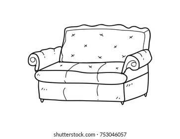 comfortable chair doodle