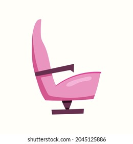 A comfortable chair for home or travel. Vector illustration in flat style