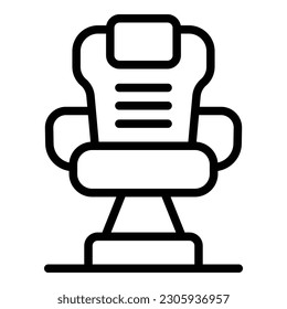 Komfortabler Stuhl Symbol Umriss Vektor. Spielzimmer. Computerarbeit