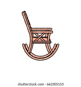 comfortable chair to relaxation object icon