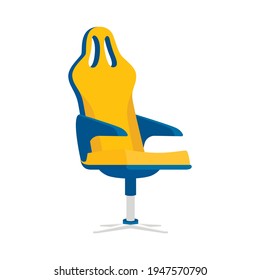 Comfortable computer chair for gamers. Chair. Vector illustration. EPS 10.