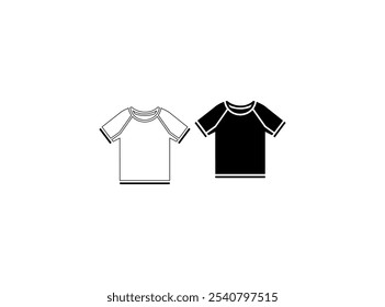 A comfortable cotton black color t-shirt vector for men apparel vector illustration white background, T-shirt icon. Simple solid style. Shirt, tee, sport, clothes, blank, fashion concept.