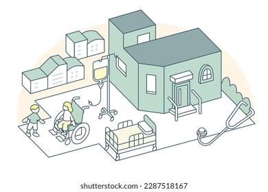 Comfortable Environment for Fighting Illness or Rehabilitation.