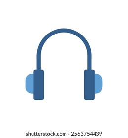 Comfortable Headphones for Audio Icon Design