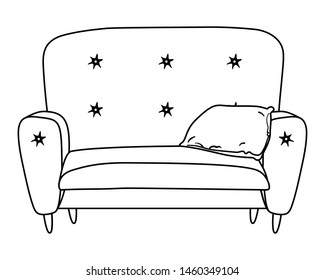 Comfortable home chair design vector illustrator