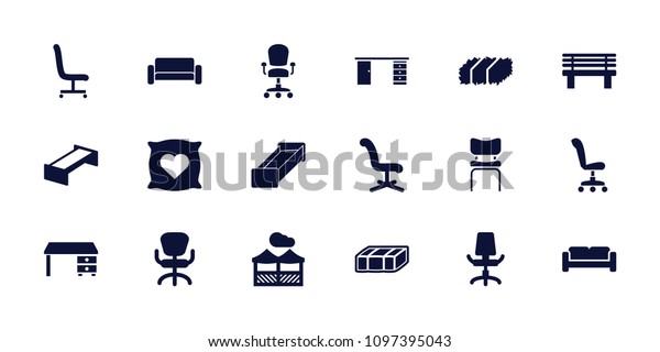 Comfortable Icon Collection 18 Comfortable Filled Royalty Free