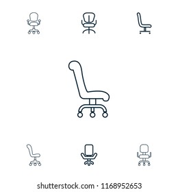 Comfortable icon. collection of 7 comfortable outline icons such as . editable comfortable icons for web and mobile.