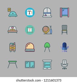 Comfortable Icon Set Vector Set About Stock Vector (Royalty Free ...