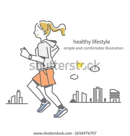 A comfortable lifestyle: simple and stylish line drawing illustrations