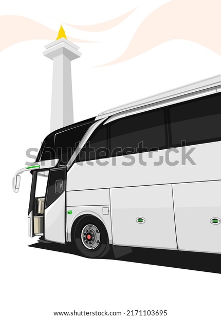 comfortable long distance public transport vector\
illustration vector eps\
10