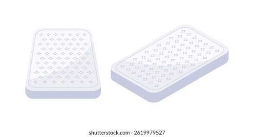 Comfortable mattress with dotted texture promoting healthy sleep and relaxation