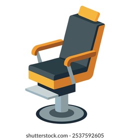 Komfortables modernes Barberstuhl-Symbol für Friseur - Vektorgrafik und Clipart-Design