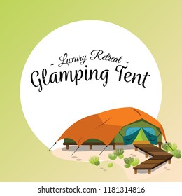 Comfortable modern tent poster