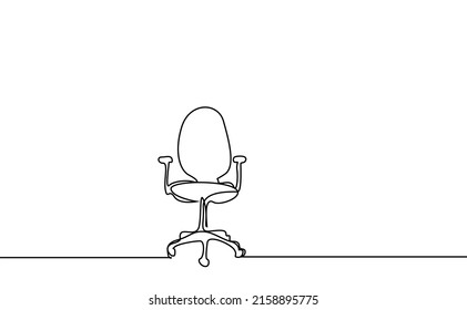 a comfortable office chair drawing style concept