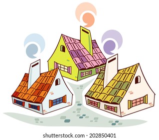 comfortable old fashioned houses