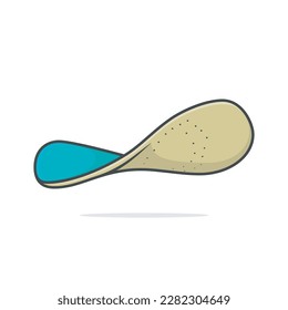 Comfortable Orthotics Shoe Insole, Arch Supports vector illustration. Fashion object icon concept. Insoles for a comfortable and healthy walk vector design