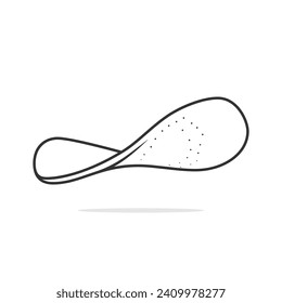 Komfortabel orthotics Shoe Insole, Arch unterstützt Vektorgrafik. Modeobjektsymbol-Konzept. Sohlen für einen komfortablen und gesunden Fußweg, Vektordesign