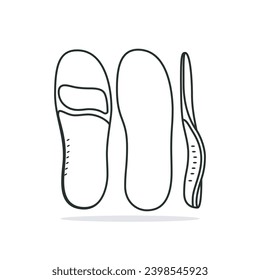 Comfortable Orthotics Shoe Insole Pair, Arch Supports