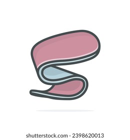 Comfortable Orthotics Shoe Insole Pair, Arch Supports vector illustration. Fashion object icon concept.
