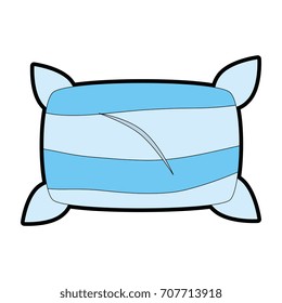 Comfortable pillow isolated icon