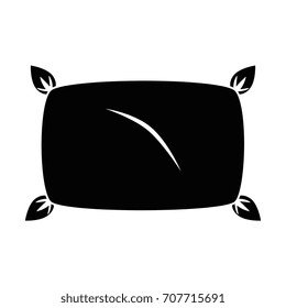 Comfortable pillow isolated icon