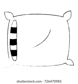comfortable pillow isolated icon