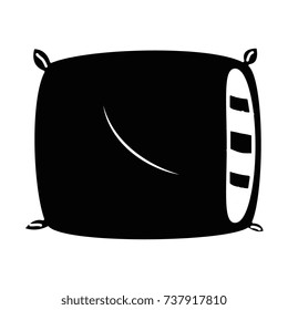 comfortable pillow isolated icon