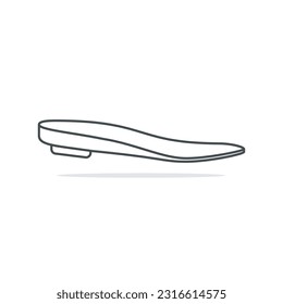 Comfortable shoes arch support insoles vector illustration.