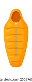 Comfortable sleeping bag vector illustration