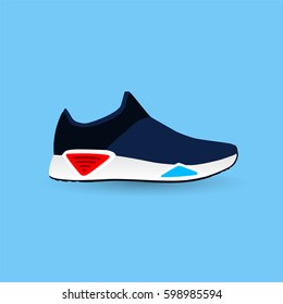 Comfortable sneaker for training,vector, illustration