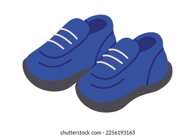 Comfortable sneakers flat icon Trendy shoes. Vector illustration
