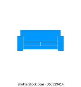 Comfortable sofa Icons. Flat design style eps 10