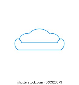 Comfortable sofa Icons. Flat design style eps 10