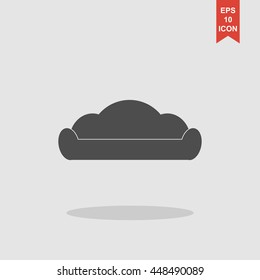 Comfortable sofa Icons. Flat design style eps 10
